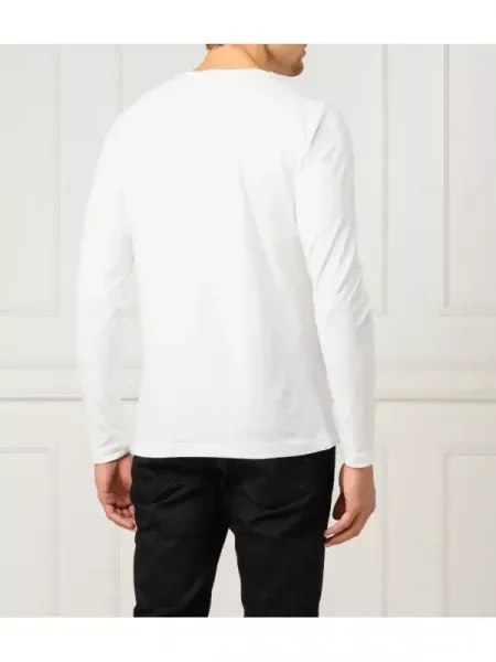 Tricou mânecă lungă Tommy Hilfiger alb
