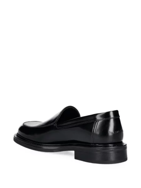 Pantofi loafer Filling Pieces cu autograf negru