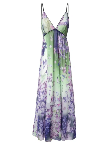 Influencer Letní šaty světle zelená / fialkově / ostružinová / světle fialová modrá