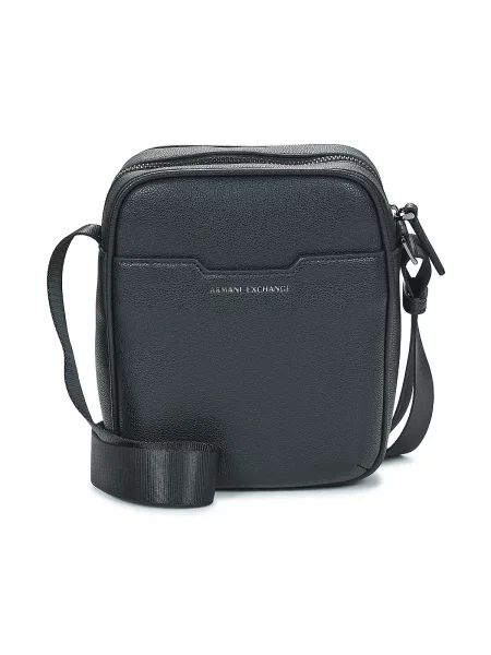 Crossbody torbica Armani Exchange iz umetnega usnja črna
