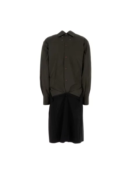 Sukienka koszulowa Maison Margiela czarna