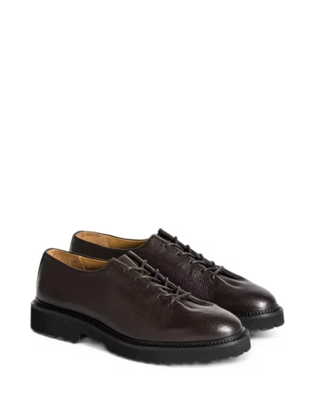 Pantofi derby Soloviere din piele maro