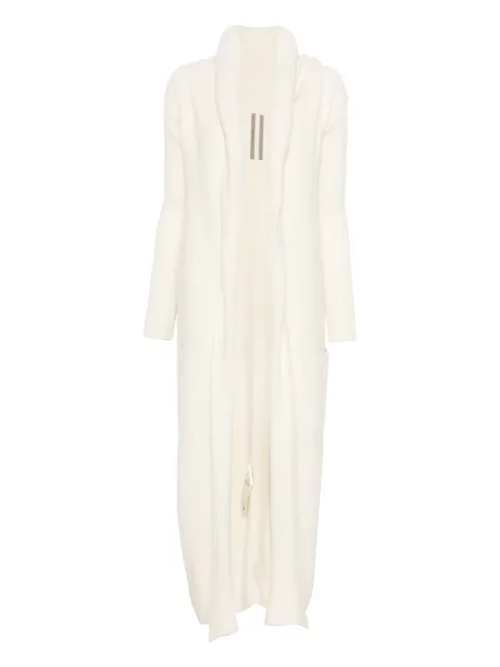 Palton Rick Owens tricotate alb