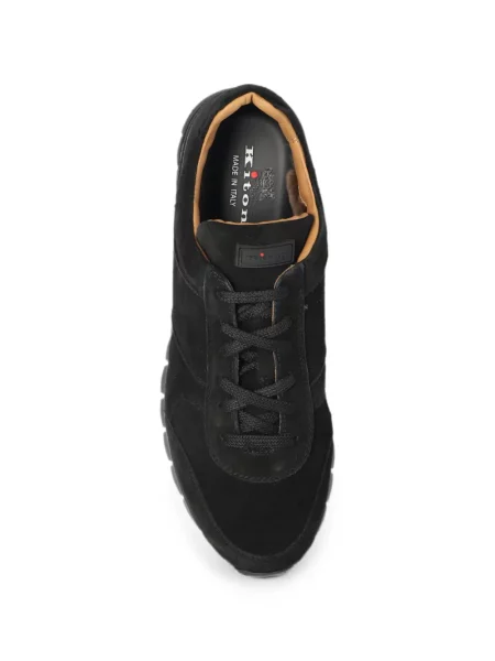 Sneakers Kiton σουέντ κλασικό μαύρο