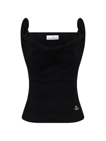 Top Vivienne Westwood drapat negru