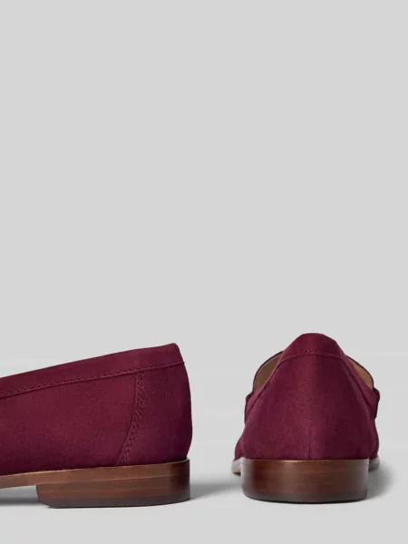 Mokasyny Lauren Ralph Lauren zamszowe czerwone
