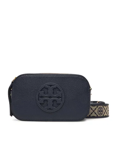 Ročna torba Tory Burch Mini Miller Crossbody Mornarsko modra