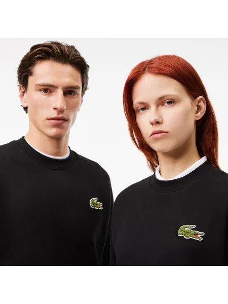 Lacoste Bluza Z Luźnym Krojem I Naszywką czarna