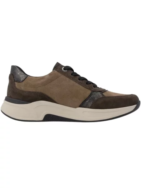 Sneakersy Rieker zamszowe brązowe