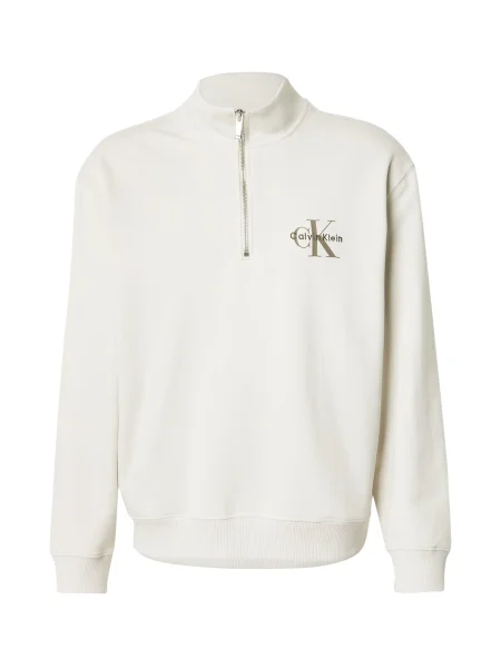 Palton Calvin Klein Jeans din material terry bej