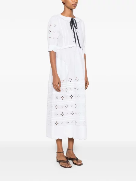 Rochie midi Vita Kin cu broderie alb