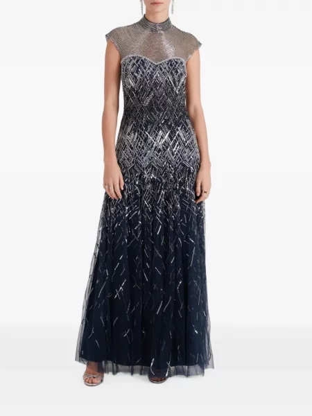 Rochie Temperley London cu paiete albastru