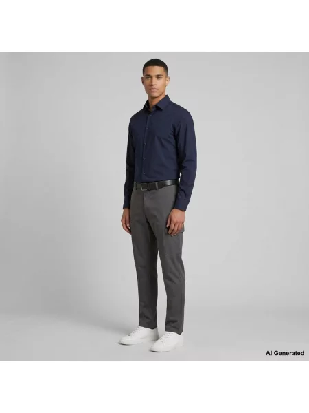 Džínsová košeľa Calvin Klein Jeans popelín modrá