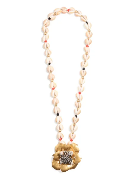 Colier Valentino Garavani cu model floral auriu