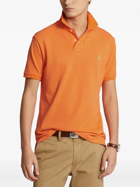 Хавлиени препасан карирана риза Polo Ralph Lauren синьо