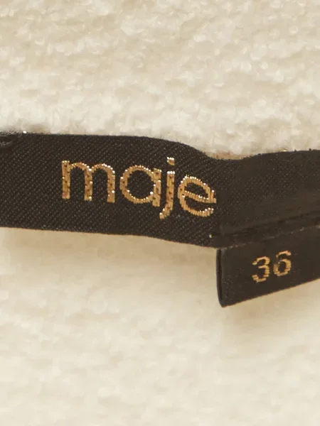 Rochie mini Maje tricotate alb