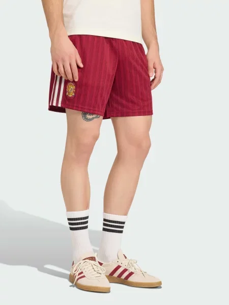 Спортивные шорты Adidas бордовые