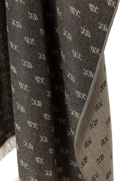 Fular Armani Exchange din jacard cu autograf