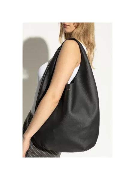 Torebka hobo A.p.c. skórzana czarna