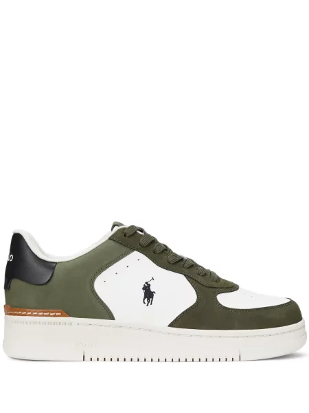 Șapcă Polo Ralph Lauren cu dungi din fleece verde