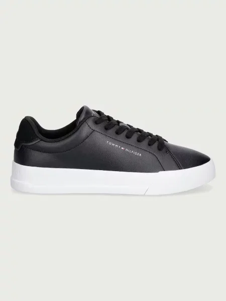 Tommy Hilfiger TH COURT CORE sneakers boty kožené černé