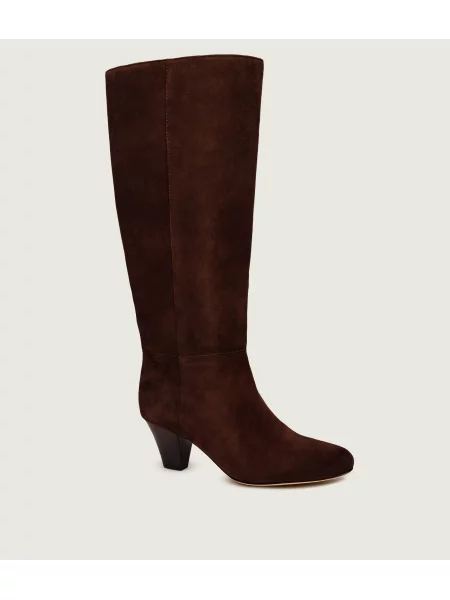 LAUREN RALPH LAUREN Cizme cu Emersyn | piele întoarsă maro