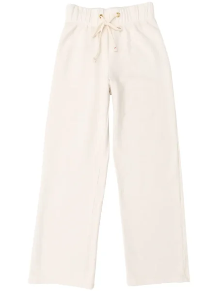 Pantaloni Les Tien alergare alb