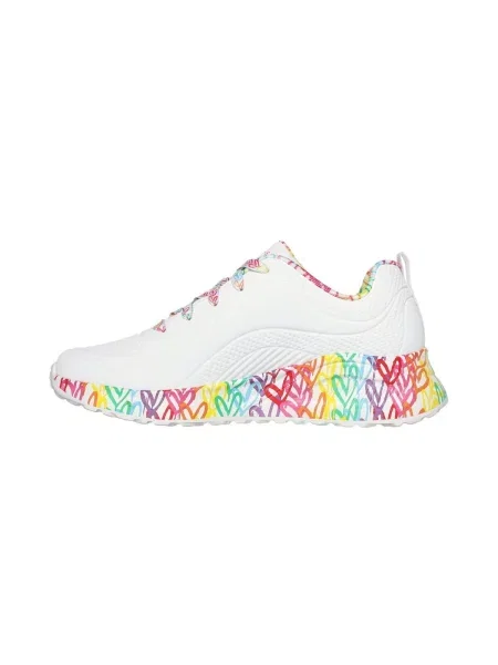 Pantofi Skechers cu motiv cu inimi