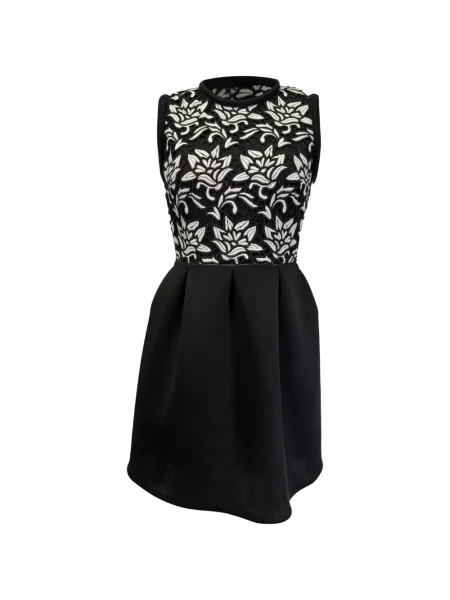 Rochie mini Sandro din dantelă negru