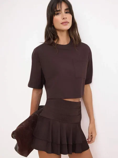 Trendyol Tricou ciocolatiu
