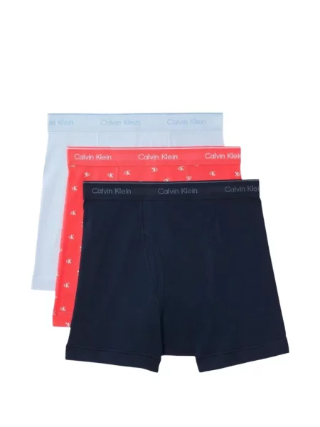 Boxeri Calvin Klein Underwear cu autograf albastru