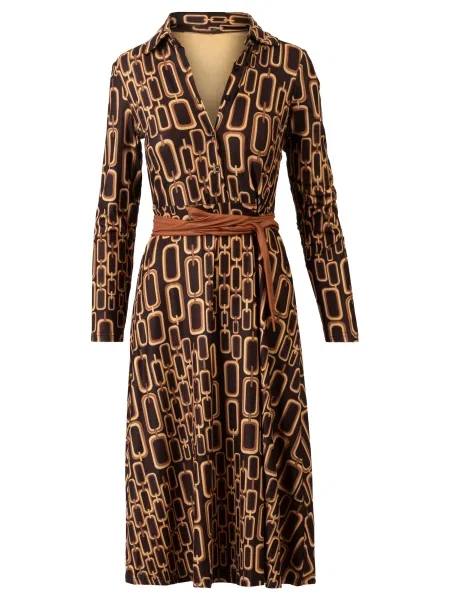 Kraimod Rochie tip bluză maro negru