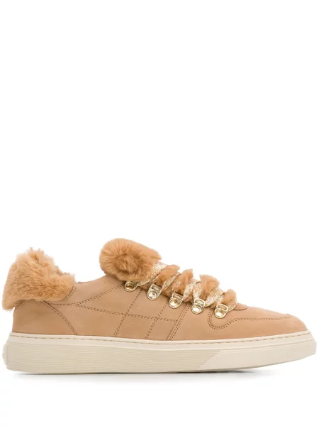 Sneakerși Hogan cu blană