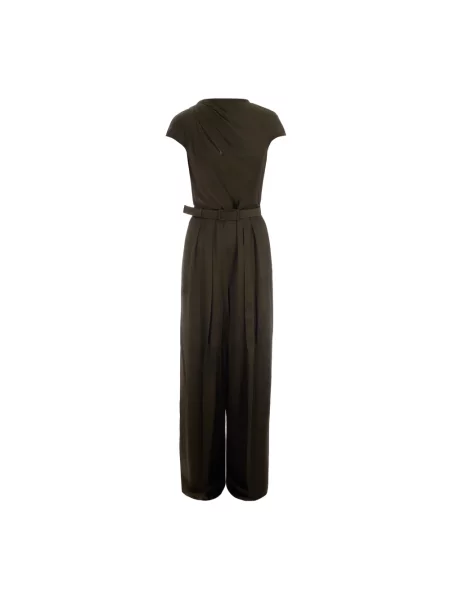 Satynowy kombinezon Max Mara Studio zielony