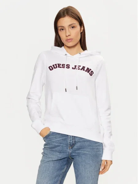 Guess Jeans Суитшърт бял