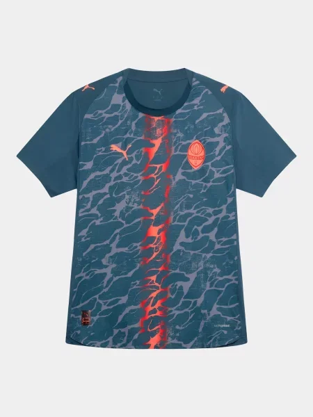 Спортивна футболка PUMA Fcsd Away Jersey Promo W/o S комбінований верх сірий