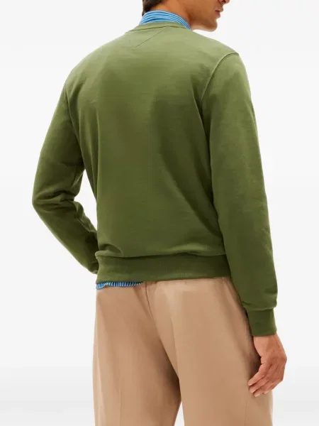 Pulover Tommy Hilfiger cu autograf verde