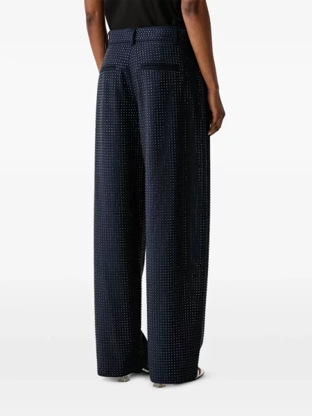 Stras pantaloni Pinko albastru