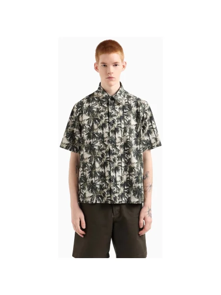 Cămașă Armani Exchange verde