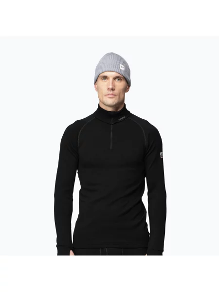 Кофта термоактивна Devold Expedition Merino Zip Neck black чорний