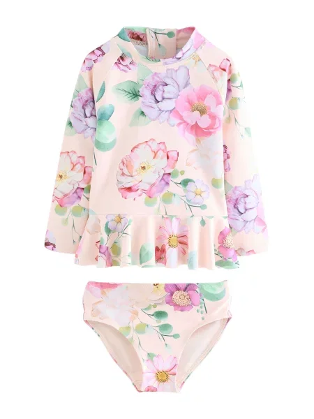 Next Costum de baie întreg / lila / roz verde