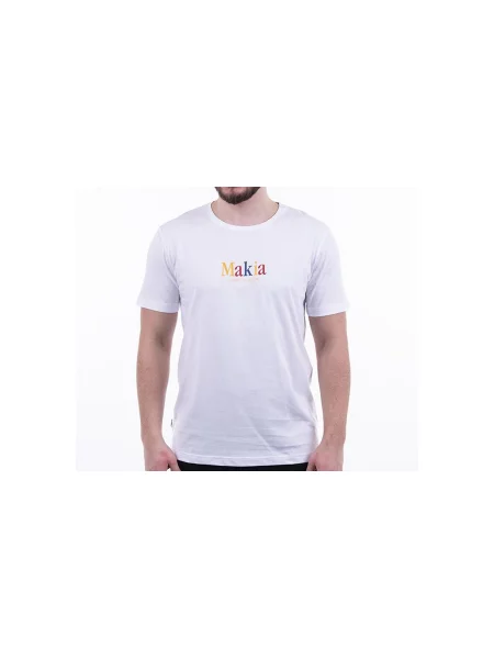 Makia Strait T-Shirt M Mężczyźni Koszulki Makia Size: L biały