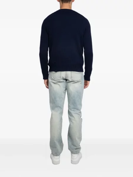 Pulover Zadig&voltaire zdrențuiți albastru