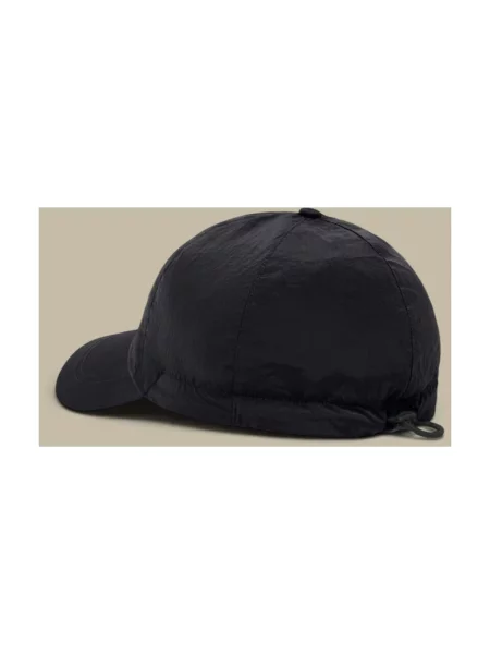 Czapka z daszkiem Stone Island z kamieniami czarna