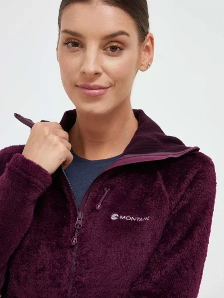 Суичър с качулка Montane с качулка виолетово