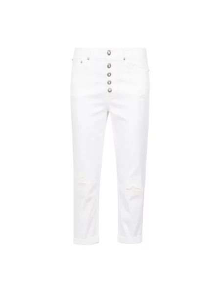 Proste jeansy Dondup białe