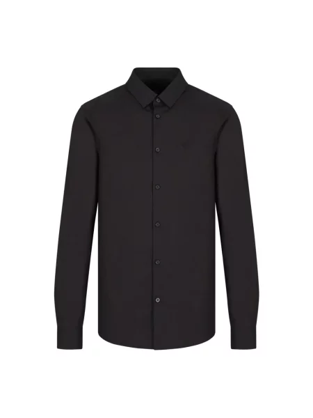 Koszula Armani Exchange popelinowa czarna