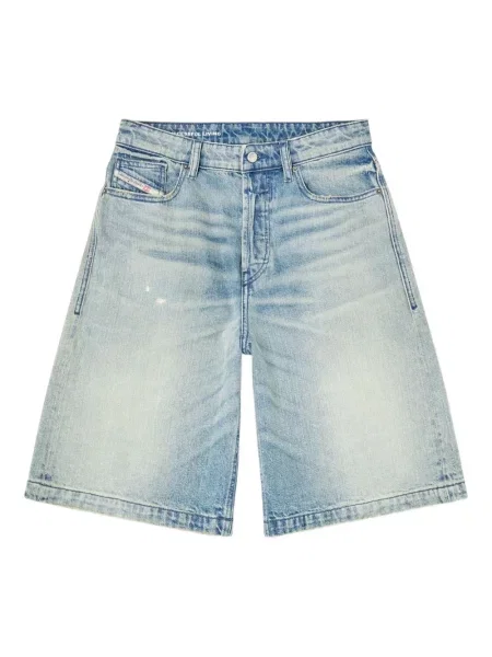 Pantaloni scurți din denim Diesel albastru