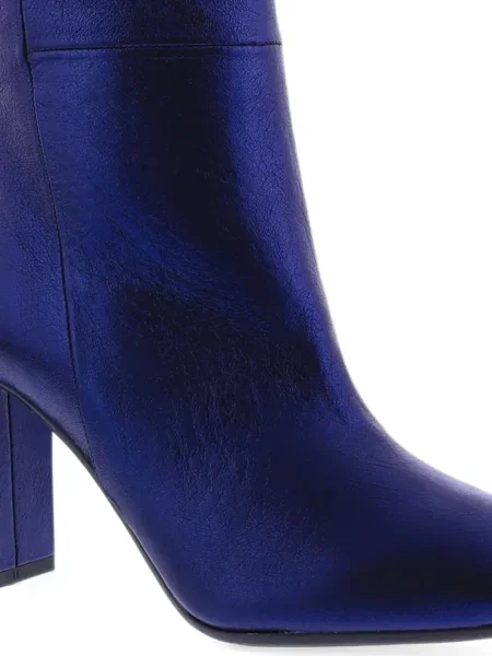 Botine Paris Punk din piele albastru