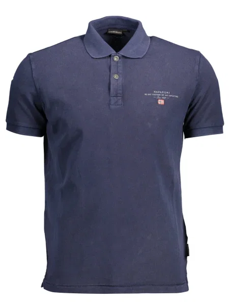 Polo majica Napapijri s kratkimi rokavi modra